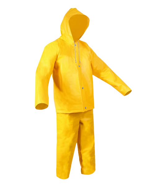 Conjunto chaqueta pantalon capucha broche calibre 16 amarillo 2 solintos