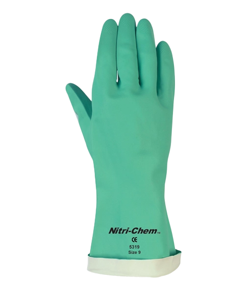 Nitri-Chem 5319 - Guante para Químicos, Alimentos, Pesticidas - Nitrilo Verde solintos 1