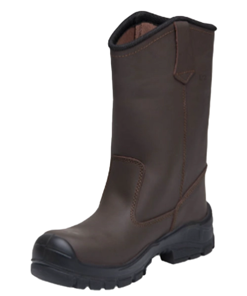 Bota 3046 Cuero graso Marrón PU Bidensidad SAGA SOLINTOS 2
